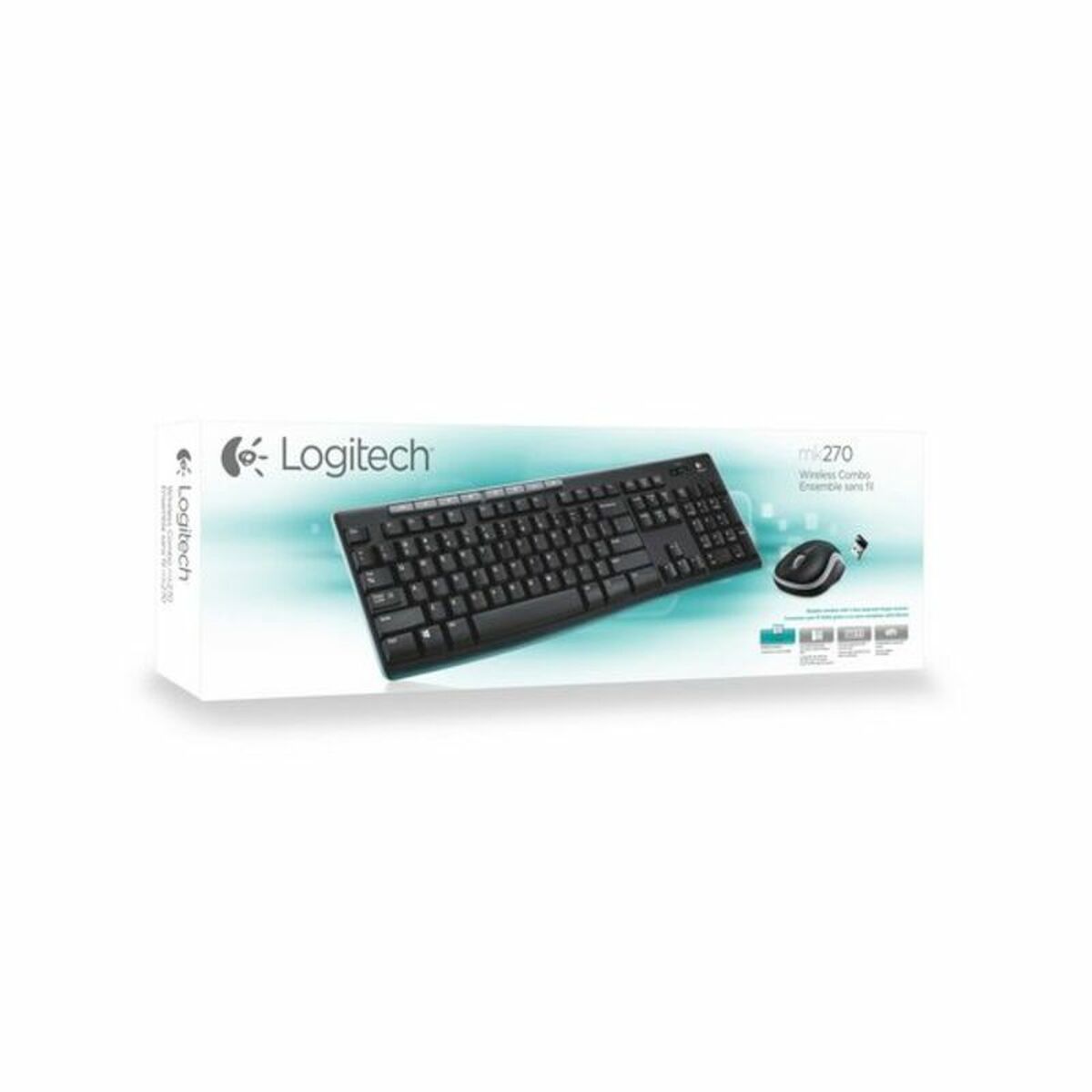 Tastiera e Mouse Wireless Logitech MK270 Nero Spagnolo Qwerty in Spagnolo 9 S5600132_7