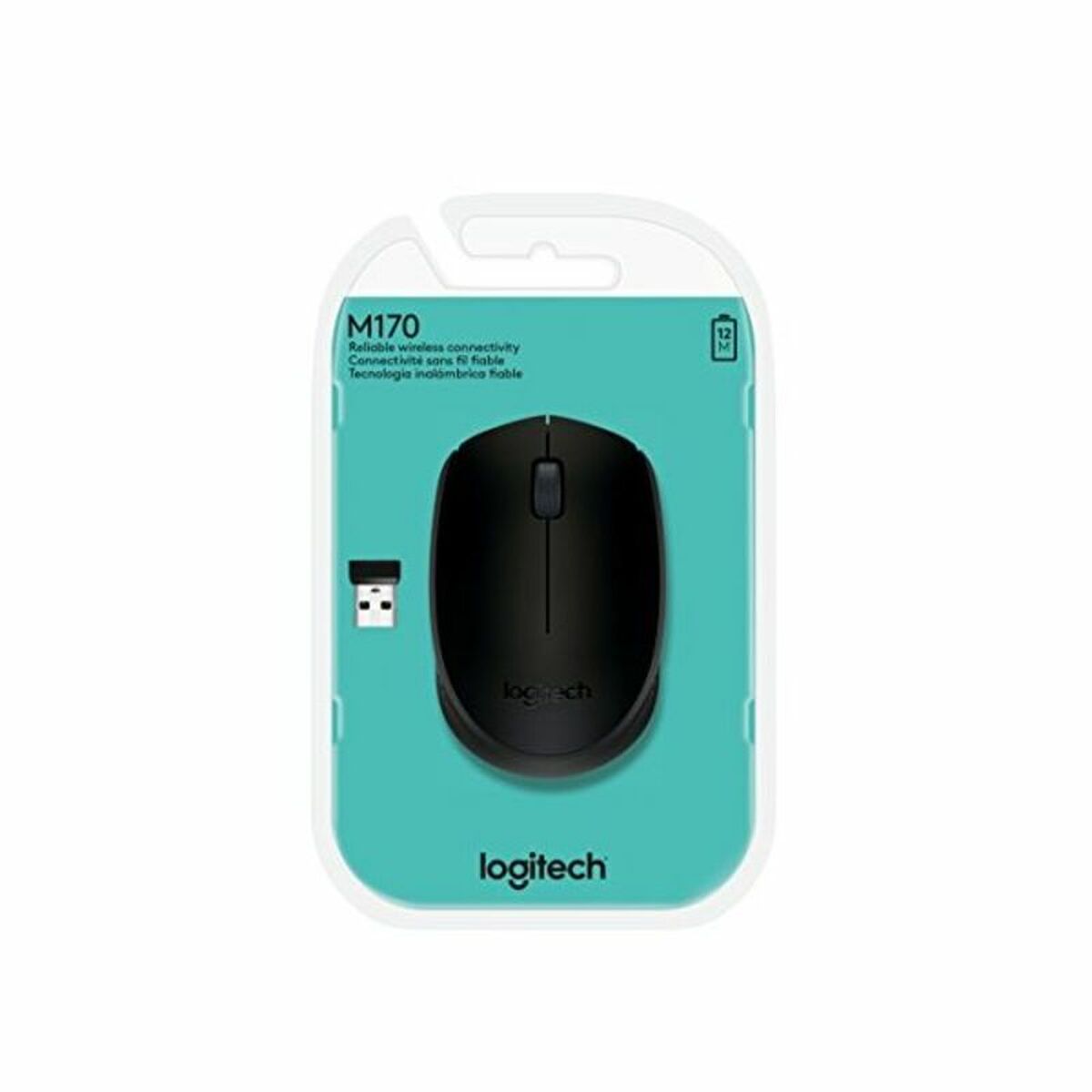 Mouse senza Fili Logitech 910-004424 1000 dpi Nero 8 M0515334_6