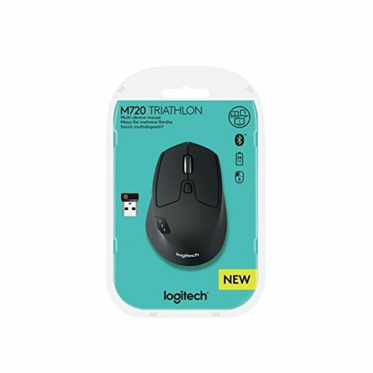 Mouse Ottico Wireless Logitech M720 1000 dpi Nero 3 S5608064_1