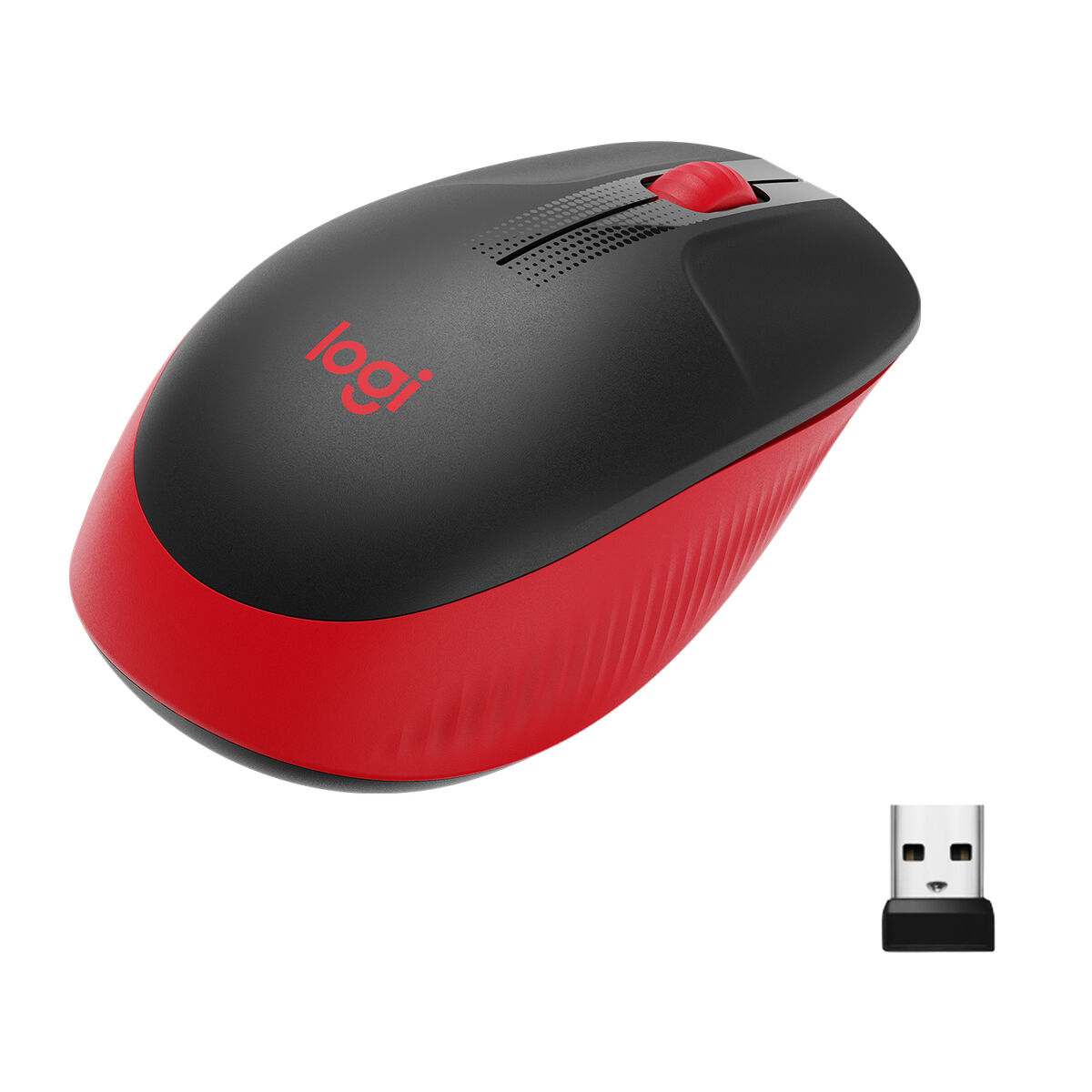 Mouse senza Fili Logitech M190 Rosso Nero/Rosso 2 M0515363_0