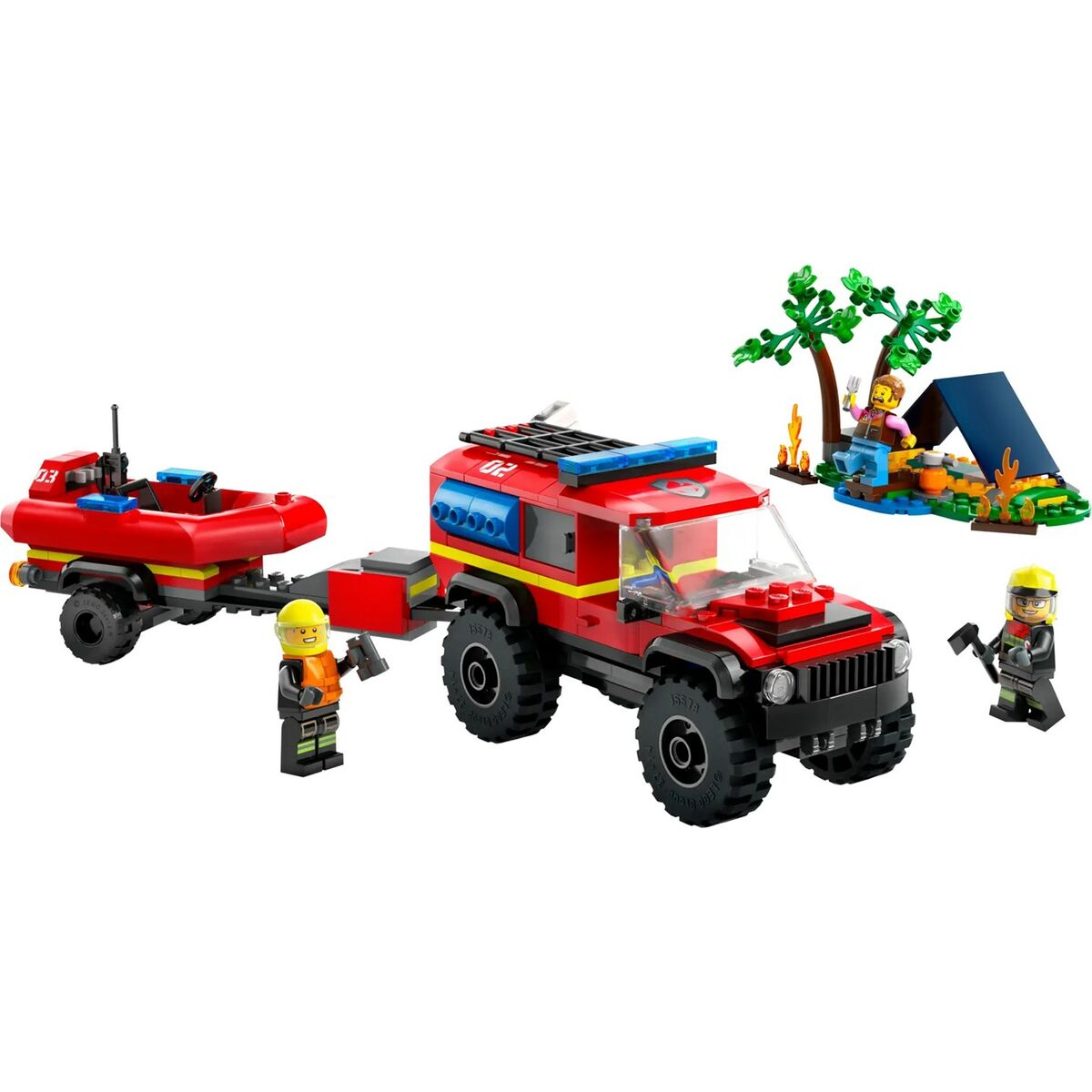 Playset Lego 60412 4x4 Fire Engine with Rescue Boat 4 S7196071_2