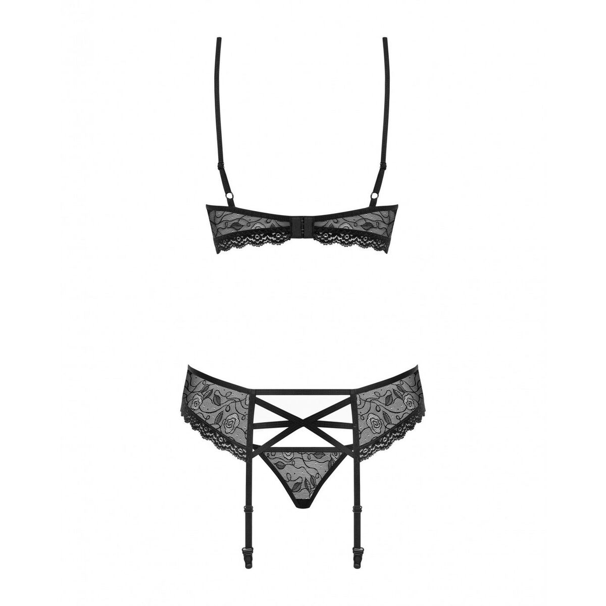 Set di Lingerie Obsessive 818-SEG-1 Nero L/XL 6 M0400613_4