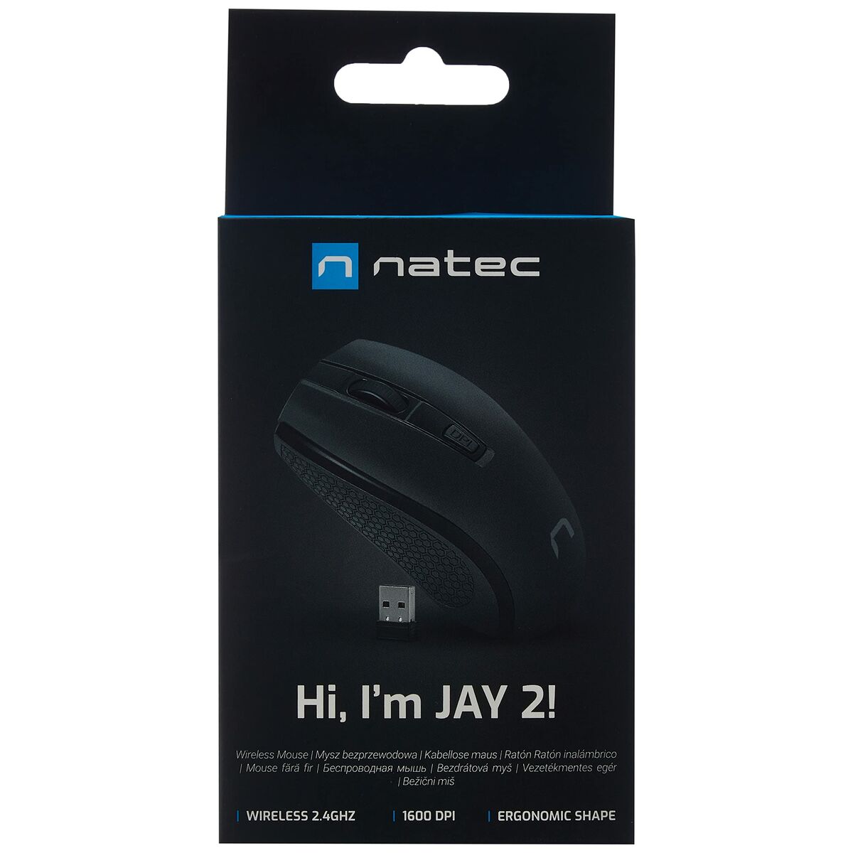 Mouse Natec JAY 2 Nero Senza Fili 1600 dpi 4 S5609271_2