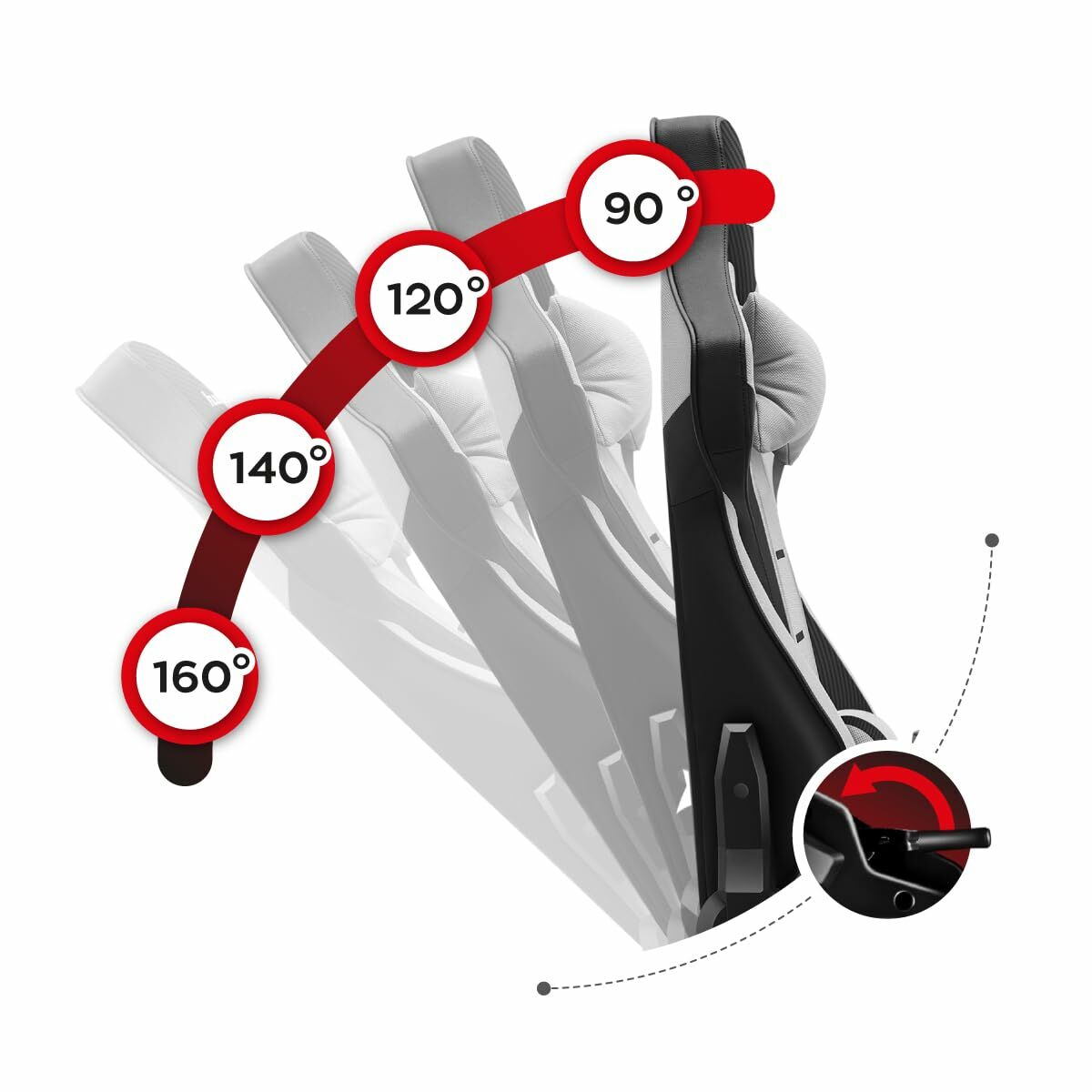 Sedia Gaming Huzaro HZ-Force 7.6 Grey Grigio 4 S9146249_2