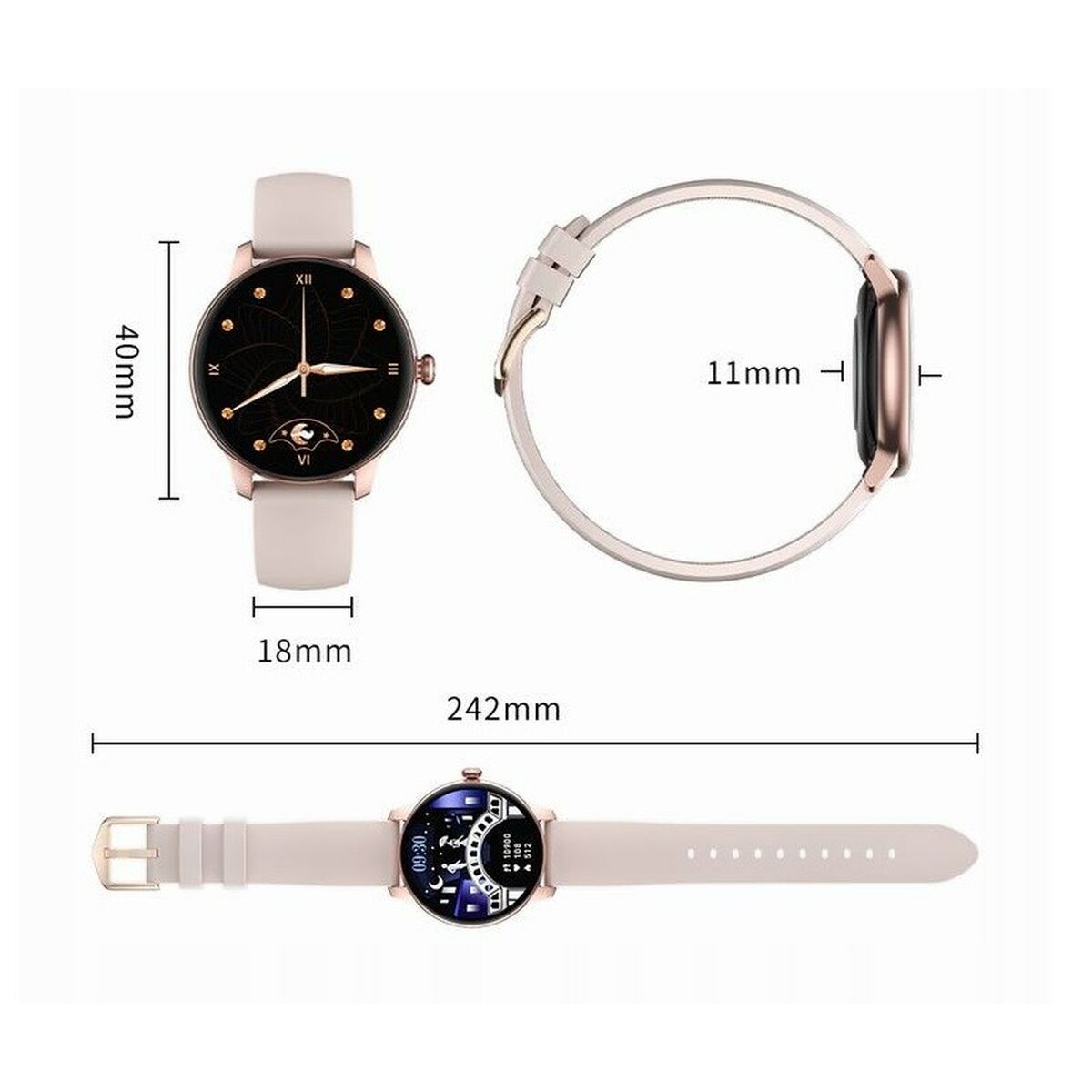 Smartwatch Oromed LADY GOLD NEXT Dorato Sì 1,09" 5 S9105004_3