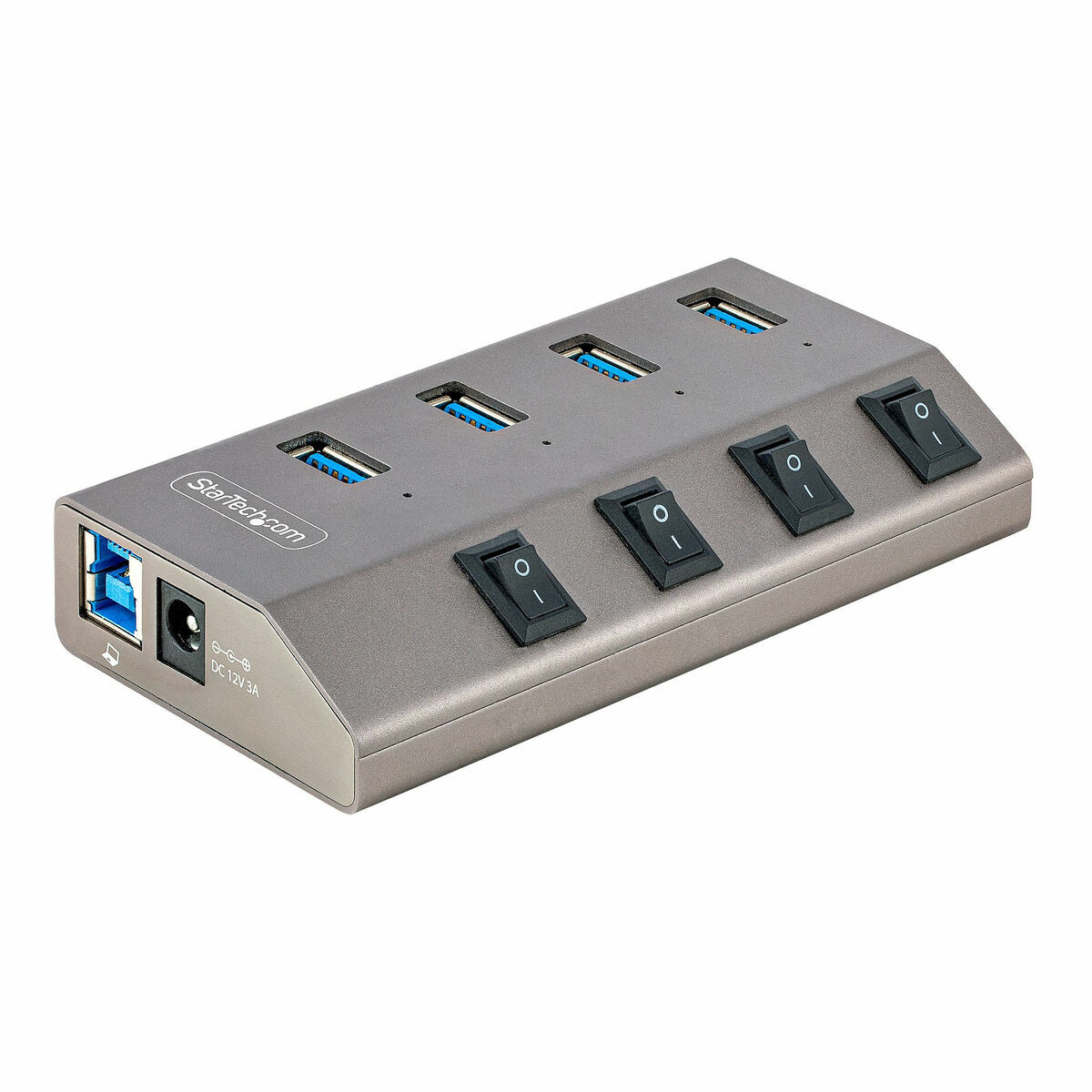 Hub USB Startech 5G4AIBS-USB-HUB-EU Grigio 2 S7720436_0
