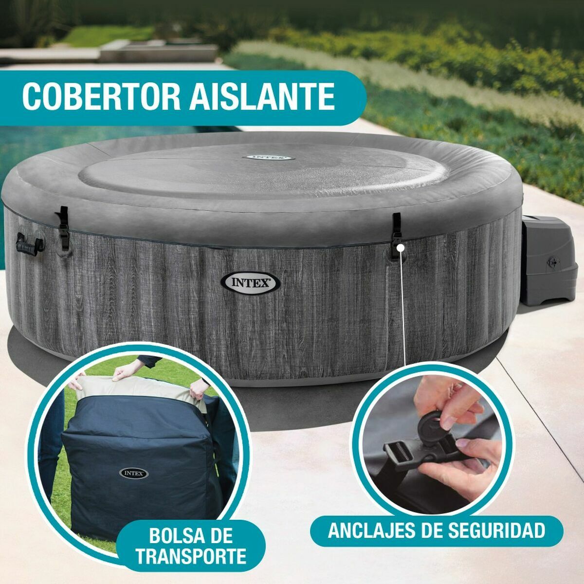 Piscina Gonfiabile Intex 6 posti 220-240 V Idromassaggio 216 x 71 cm 4 S2433372_2