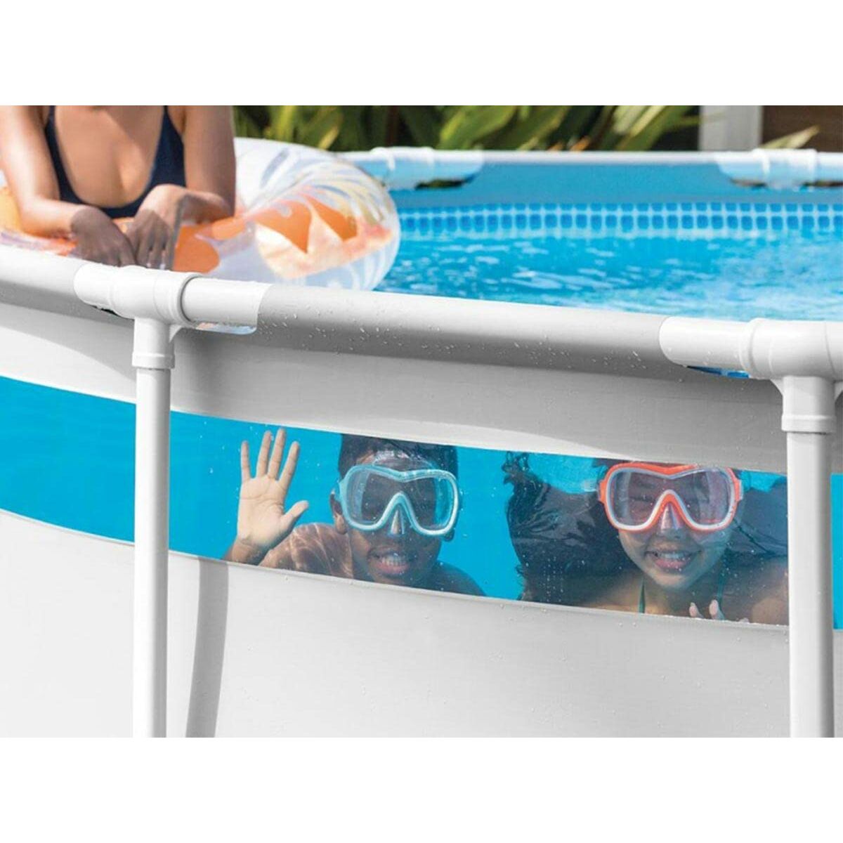 Piscina Rotonda con Depuratore Intex Clearview Prism Frame 488 x 122 cm 3 S2433404_1