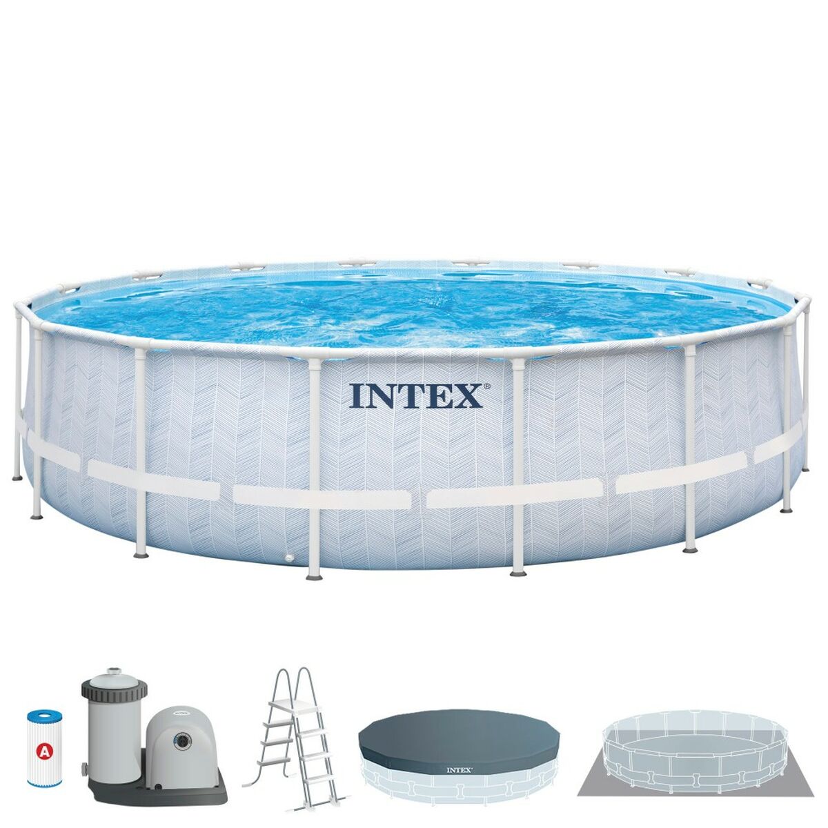 Piscina Smontabile Intex Chevron Prism Rotonda 427 x 107 cm 2 S2433410_0