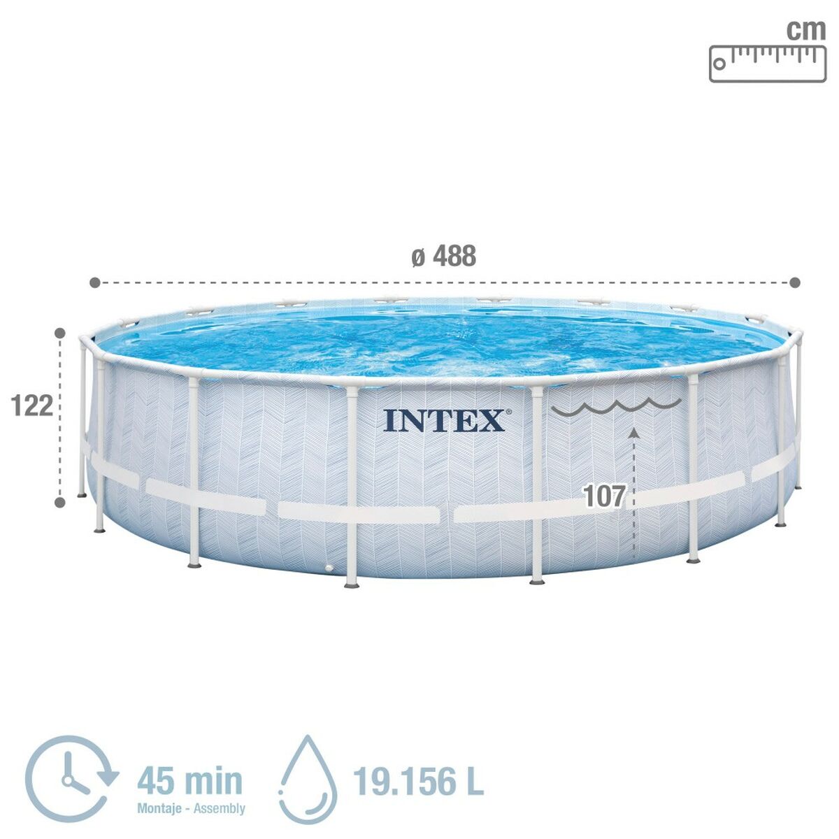 Piscina Smontabile Intex Chevron Prism Rotonda 427 x 107 cm 5 S2433410_3