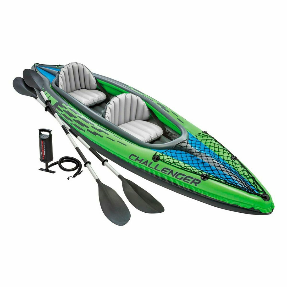 Canoa Gonfiabile Colorbaby Water Lounge Verde 2 persone 351 x 76 x 38 cm 2 S2433519_0