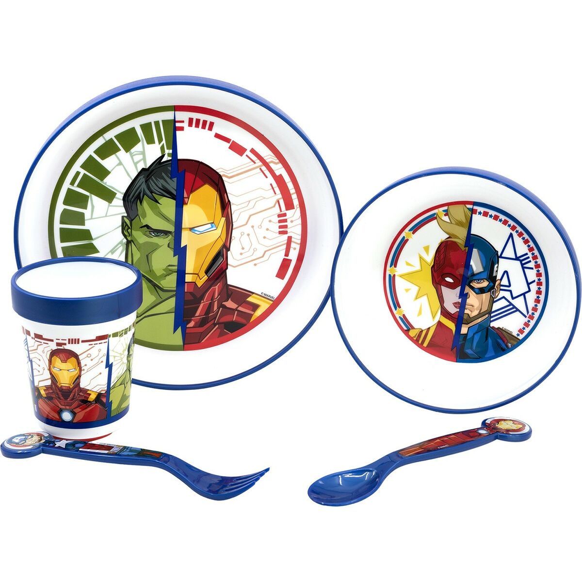 Set di Accessori per Bambini The Avengers CZ11304 Plastica (5 Pezzi) 3 S37115718_1