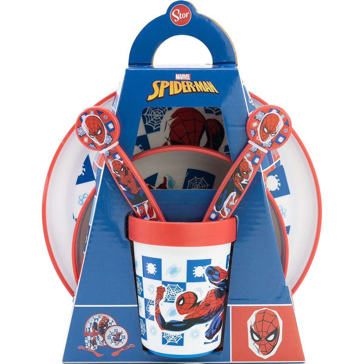 Set di Accessori per Bambini Spider-Man CZ11308 Plastica (5 Pezzi) 4 S37115721_2