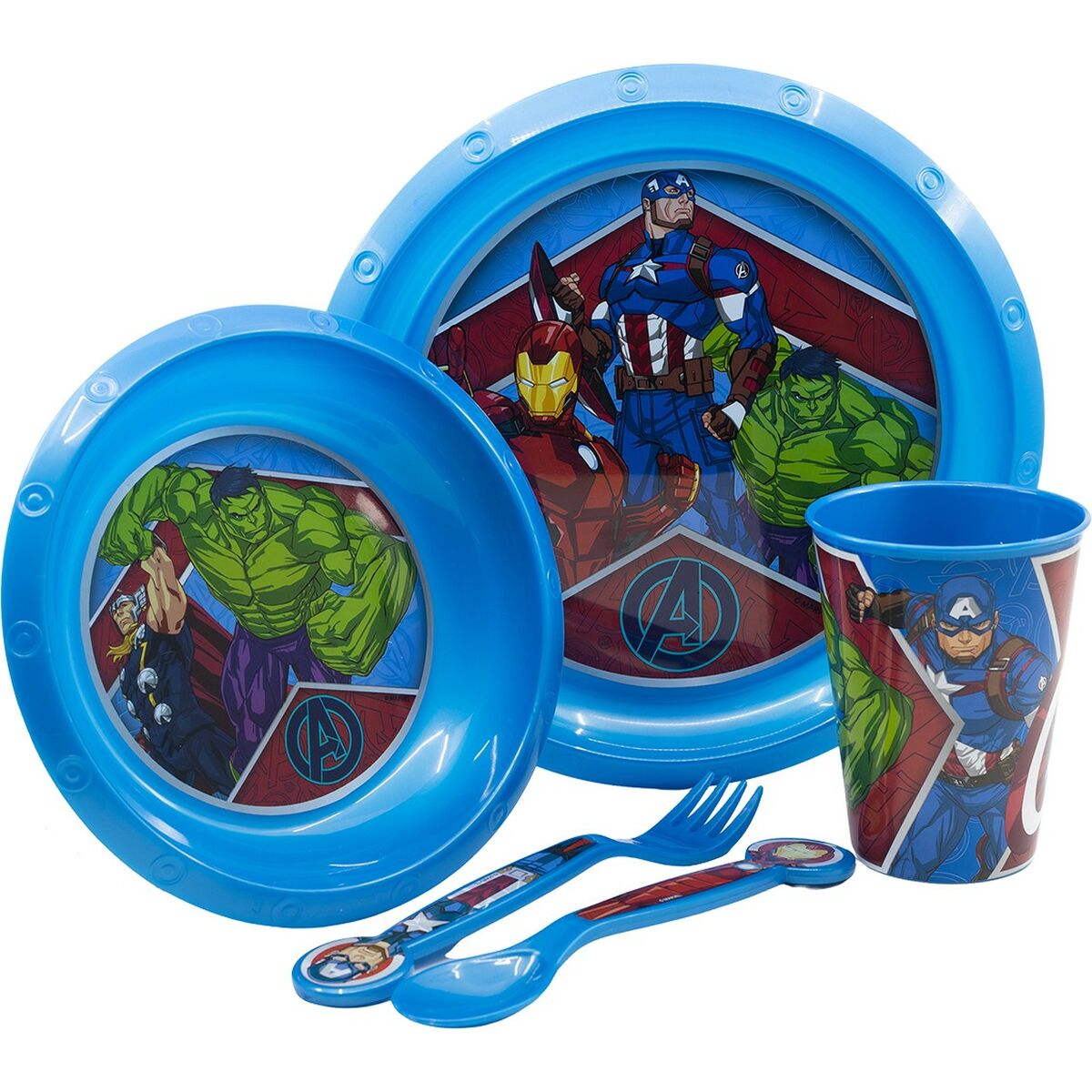 Set di Accessori per Bambini The Avengers CZ11309 Plastica (5 Pezzi) 3 S37115717_1
