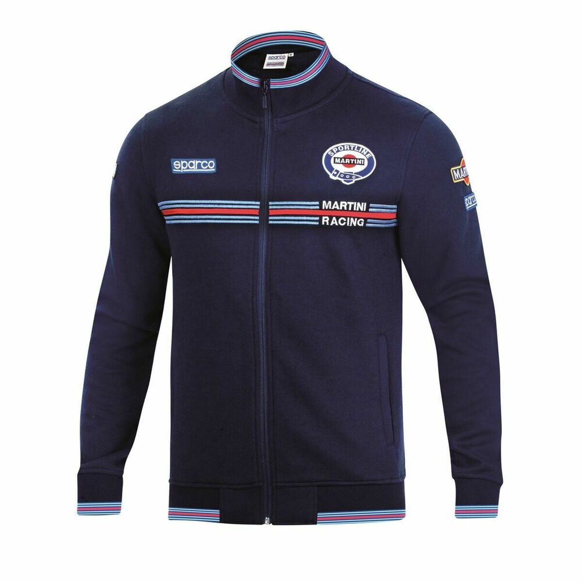 Felpa senza Cappuccio Uomo Sparco Martini Racing Blu Marino 2 S3721327_0
