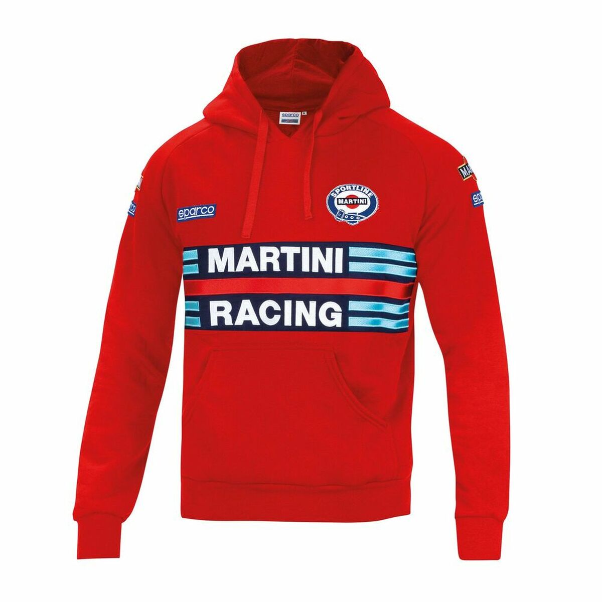 Felpa con Cappuccio Uomo Sparco MARTINI RACING Rosso Taglia XL 2 S3721357_0