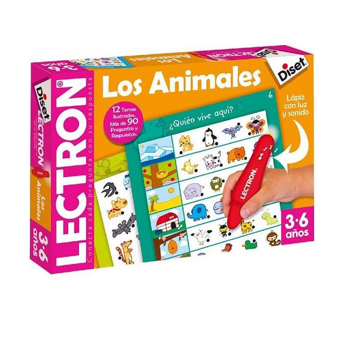 Gioco Educativo Diset The animals Matita Luci con suono (ES) 6 S2414783_4