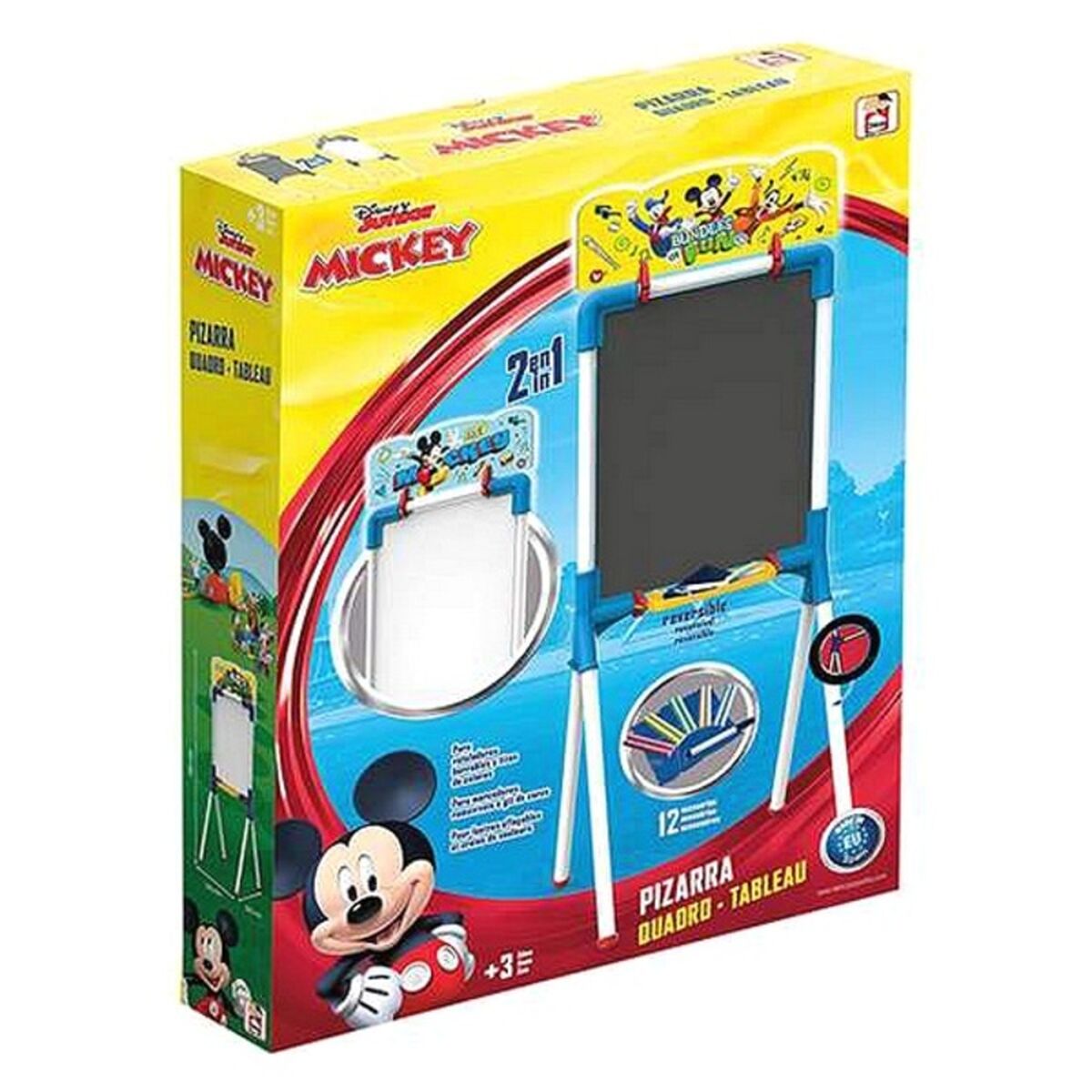 Lavagna 2 in 1 Mickey Mickey Mouse 37 x 32 x 98 cm (12 pcs) (37 x 32 x 98 cm) 2 S2403170_0