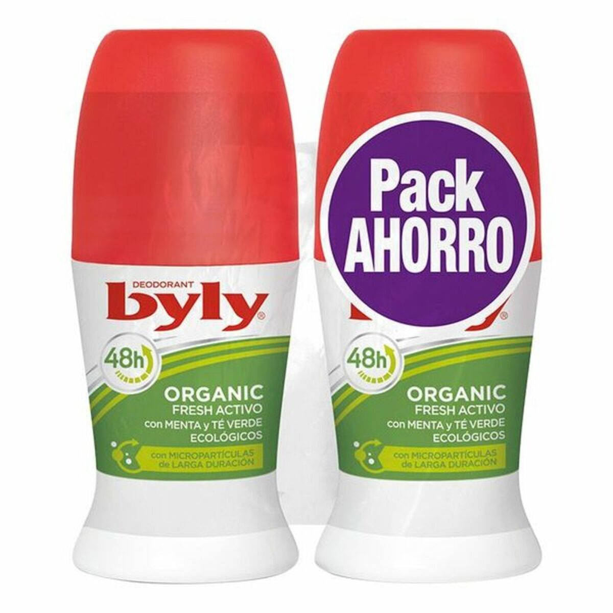 Deodorante Roll-on Organic Extra Fresh Activo Byly 8411104008458 (2 uds) (50 ml) 2 S0553999_0