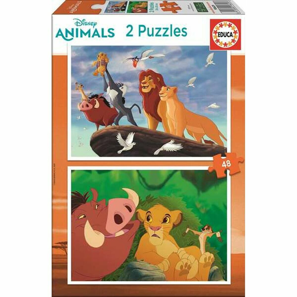 Puzzle Educa Lion King (2 x 48 pcs) 2 S2414817_0
