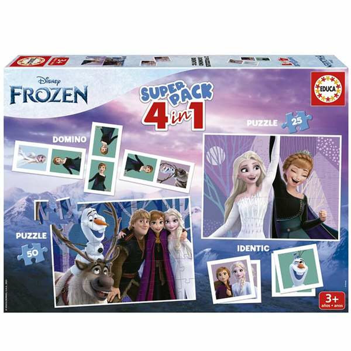 Set di Giochi di Abilità Frozen 4 in 1 2 S2436184_0