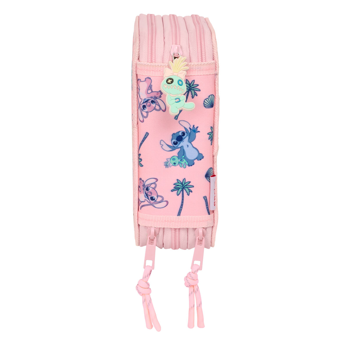 Astuccio per la Scuola con Accessori Lilo & Stitch Beach Rosa 12,5 x 19,5 x 5,5 cm 37 Pezzi 3 S4311639_1