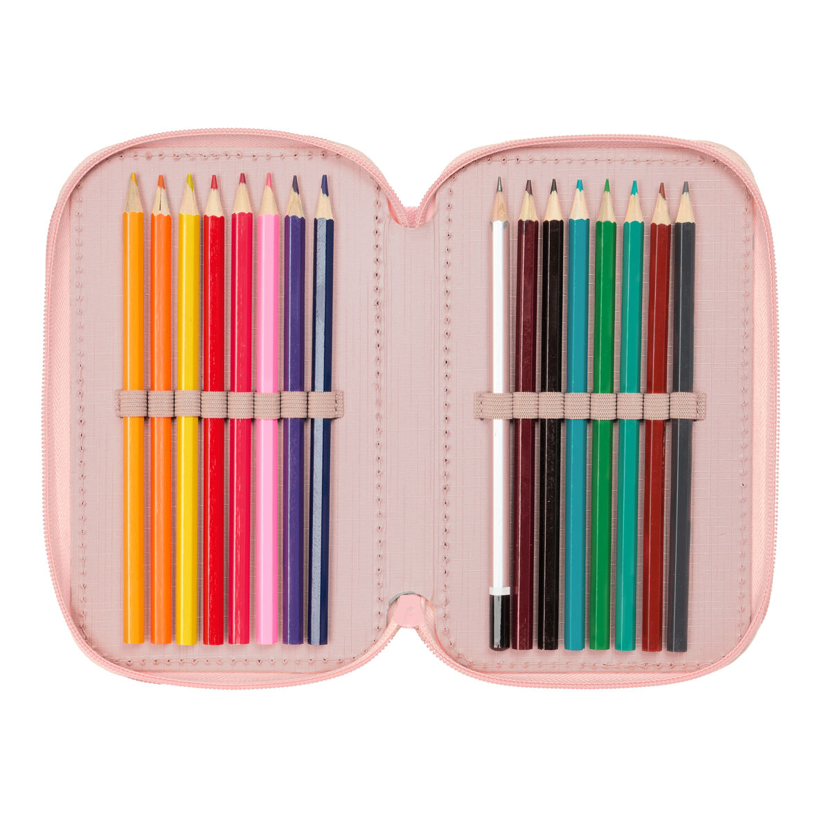 Astuccio per la Scuola con Accessori Lilo & Stitch Beach Rosa 12,5 x 19,5 x 5,5 cm 37 Pezzi 5 S4311639_3