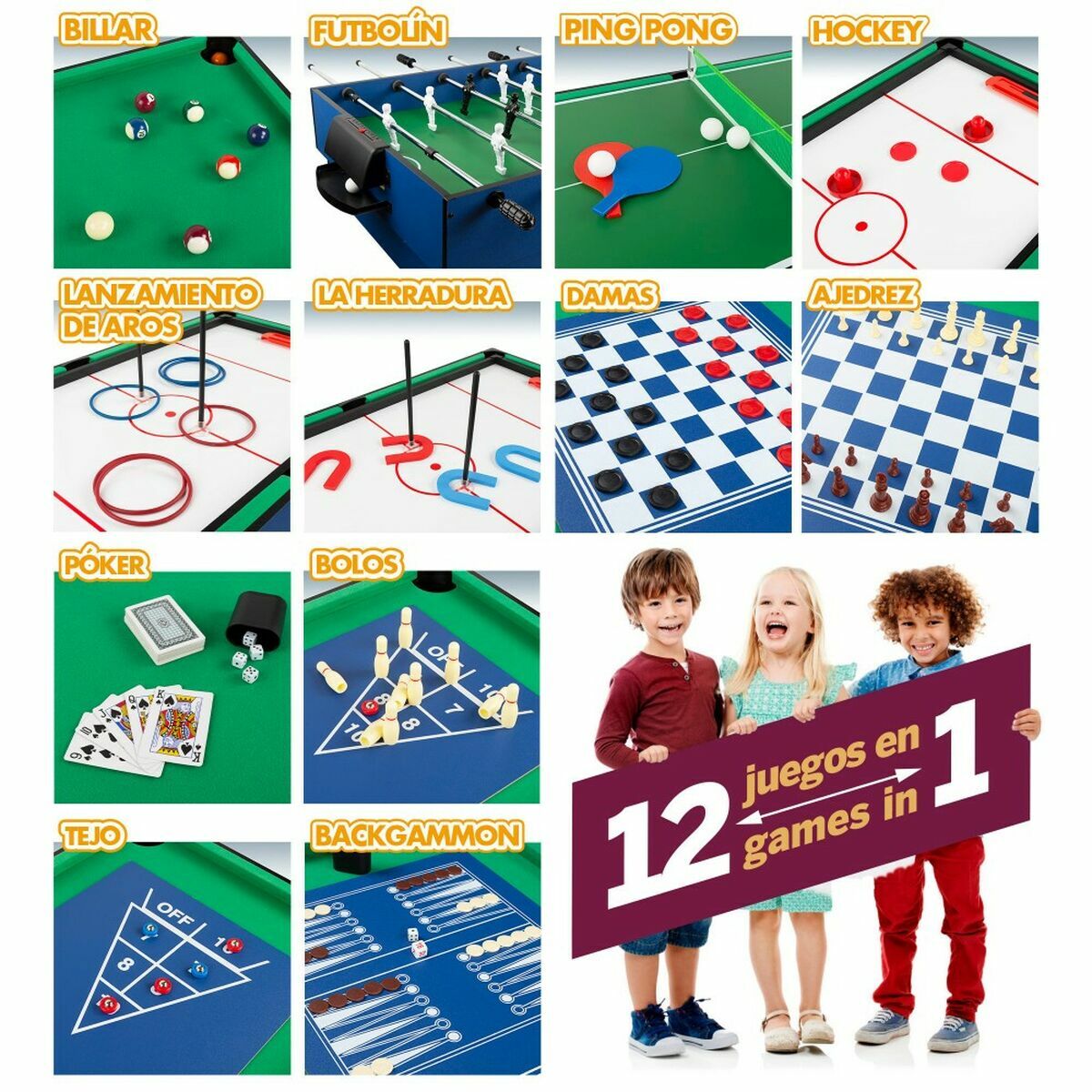 Tavolo multi-gioco Colorbaby 107 x 83,5 x 61 cm 150 Pezzi 6 S2433254_4