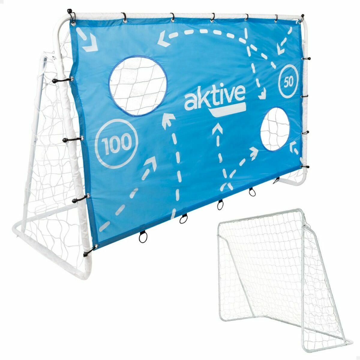 Rete da Calcio Aktive Tela 182 x 91 x 122 cm Allenamento 2 S2433269_0