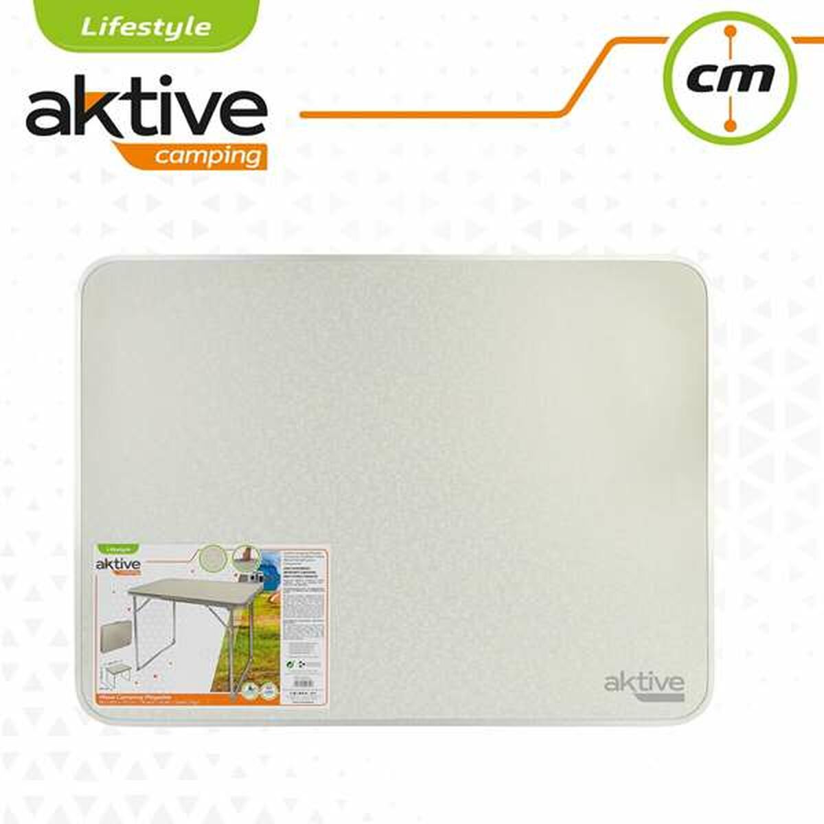 Tavolo Pieghevole Aktive Bianco Acciaio Legno MDF 80 x 60 x 70 cm 5 S2433325_3