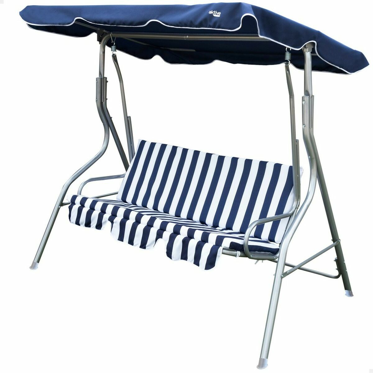 Altalena basculante Aktive 3 posti Azzurro Bianco 180 x 107 x 160 cm 2 S2433465_0