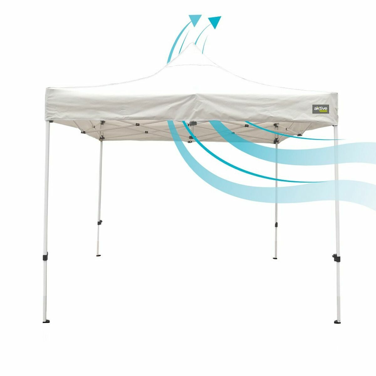 Gazebo Colorbaby Pieghevole Altezza regolabile Acciaio 300 x 300 x 220 cm 7 S2433484_5
