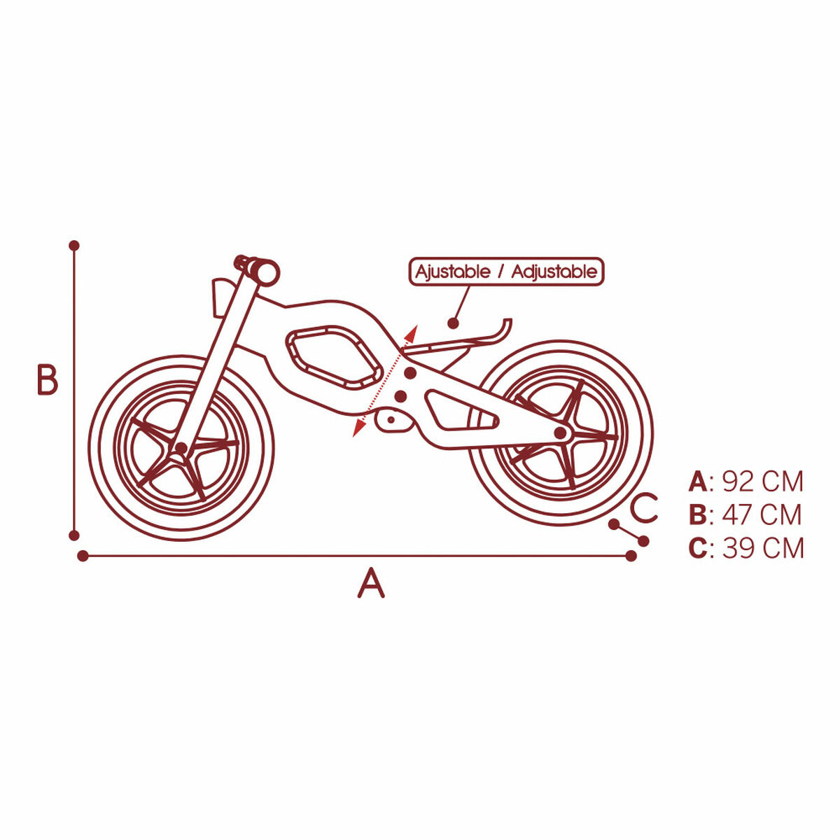 Bicicletta per Bambini Woomax Classic 12" Senza pedali 6 S8900353_4
