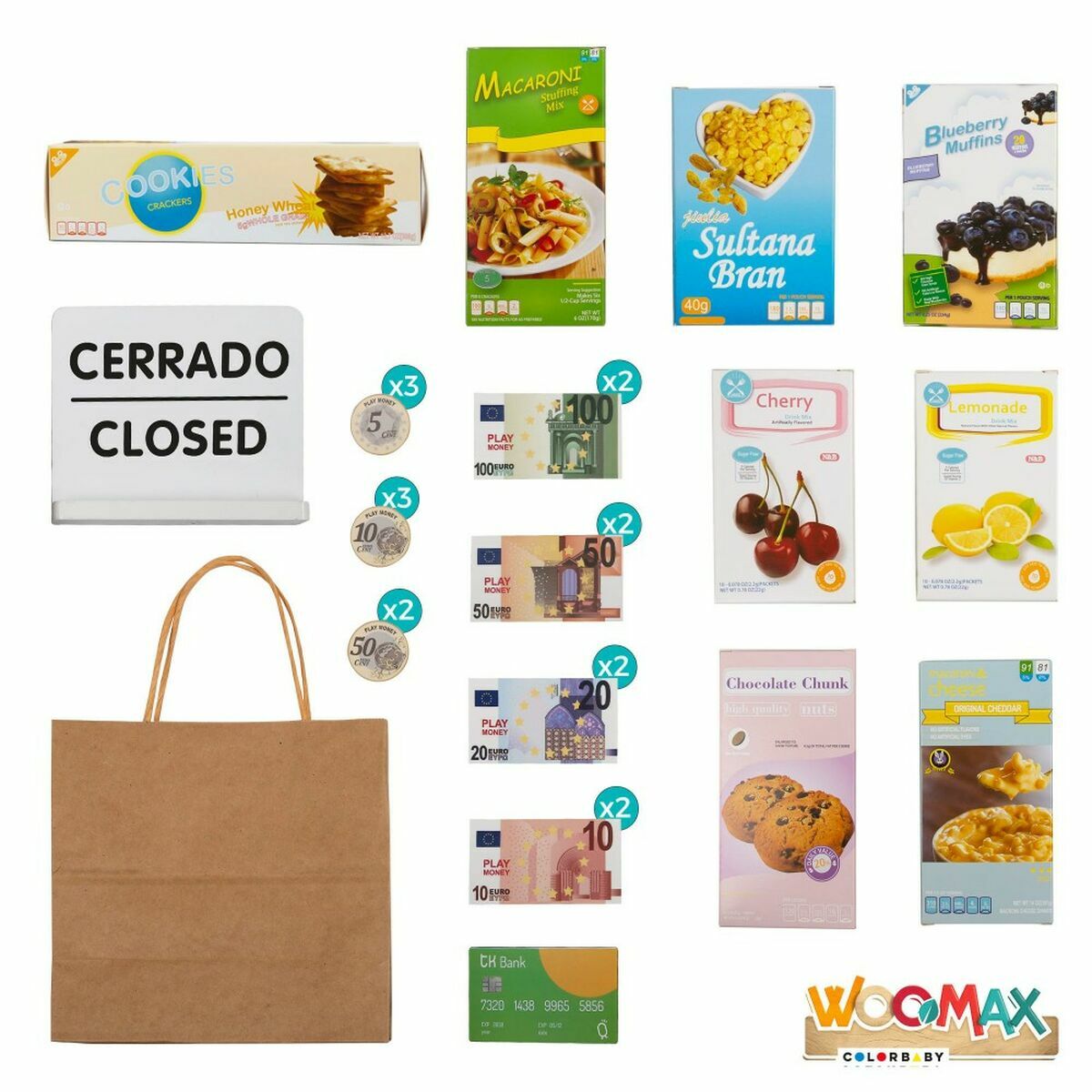 Supermercato di Giocattoli Woomax 48 x 70 x 30 cm 28 Pezzi 7 S2433295_5