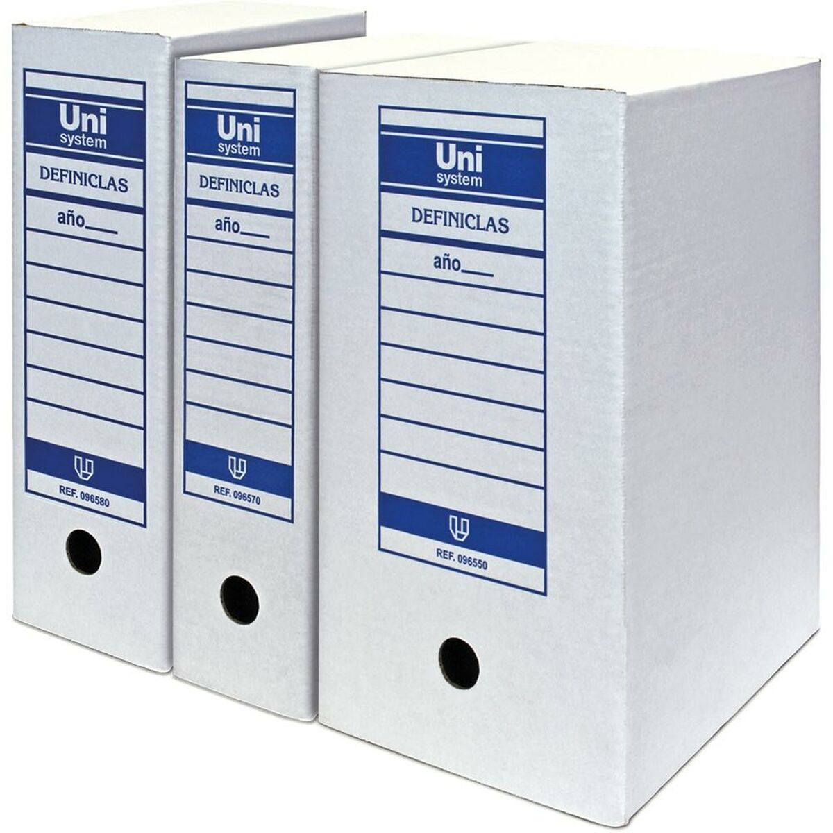 Scatola Archivio Unipapel Unisystem Definiclas Bianco A3 2 S8419469_0