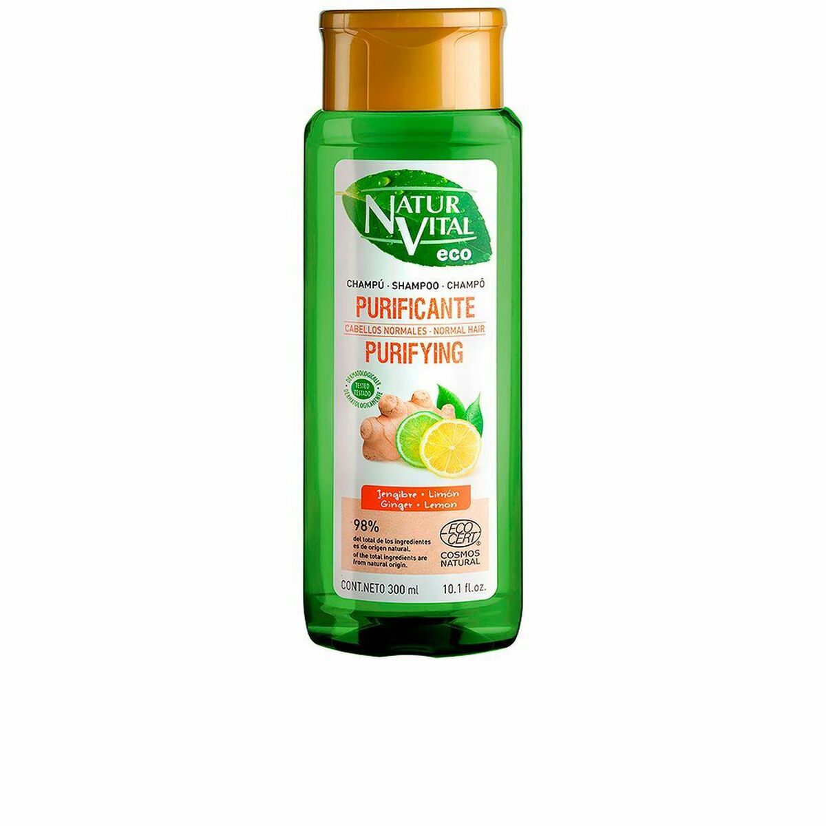 Shampoo Purificante Naturvital Eco Limone Zenzero (300 ml) 2 S0594522_0