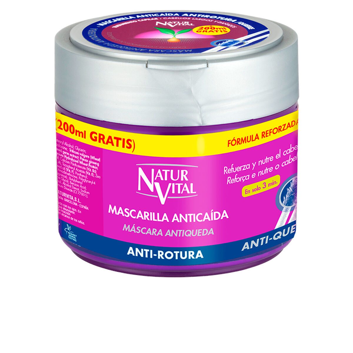 Maschera per Capelli Anticaduta Naturaleza y Vida Mascarilla Anticaída (500 ml) 500 ml 2 S0564168_0