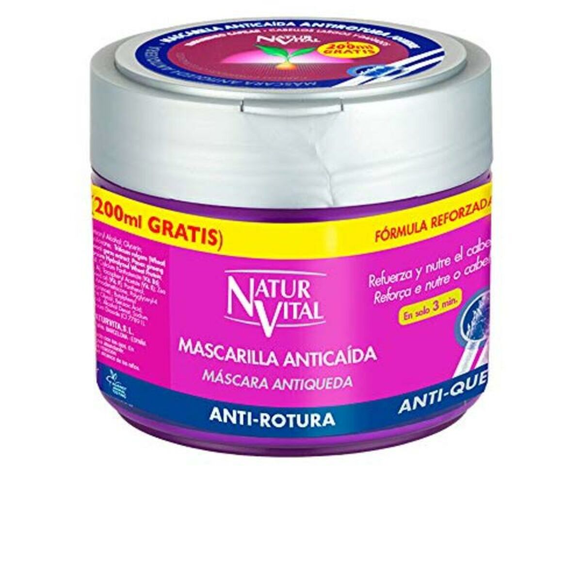 Maschera per Capelli Anticaduta Naturaleza y Vida Mascarilla Anticaída (500 ml) 500 ml 3 S0564168_1