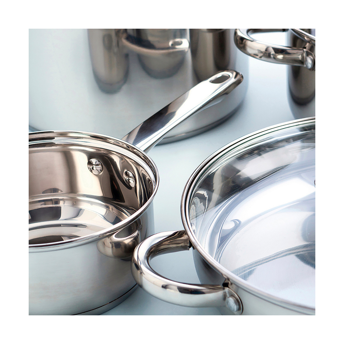 Casseruola con coperchio Quid Metallo Acciaio (24 cm) 4 S2701284_2