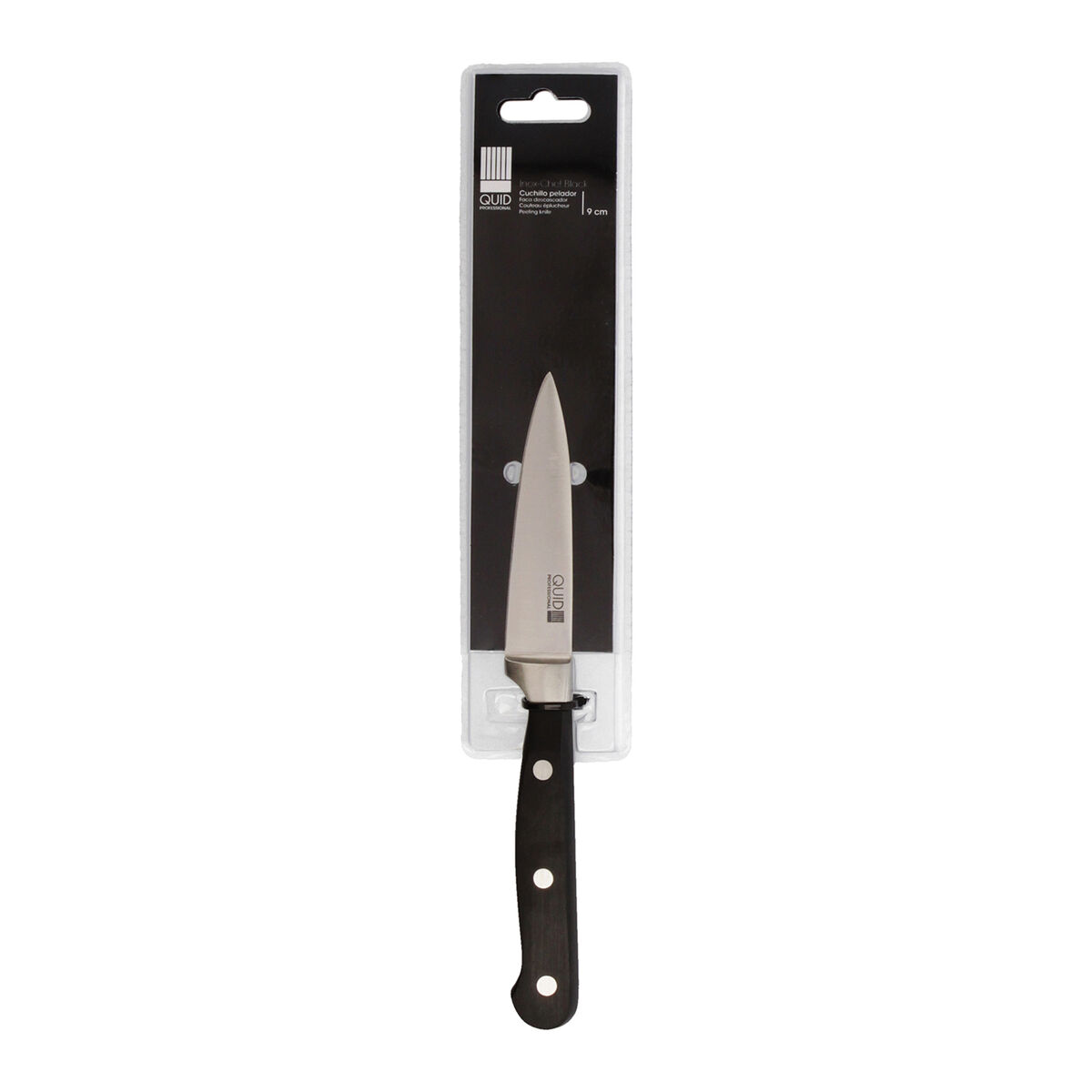 Coltello Spelucchino Quid Professional Inox Chef Black Nero Metallo 9 cm (Pack 10x) 5 S2704484_3