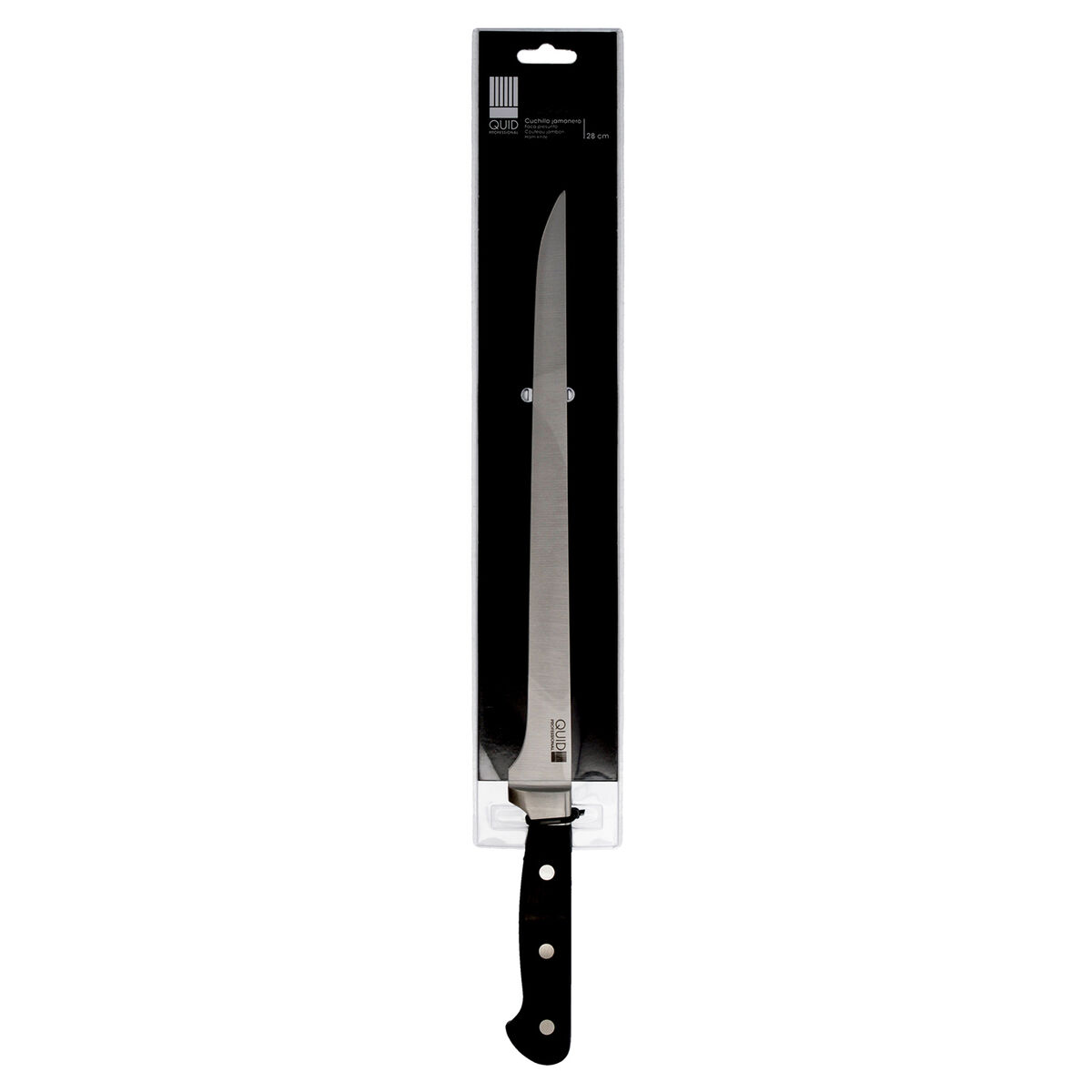 Coltello per Prosciutto Quid Professional Inox Chef Black Metallo 28 cm (Pack 6x) 5 S2704491_3