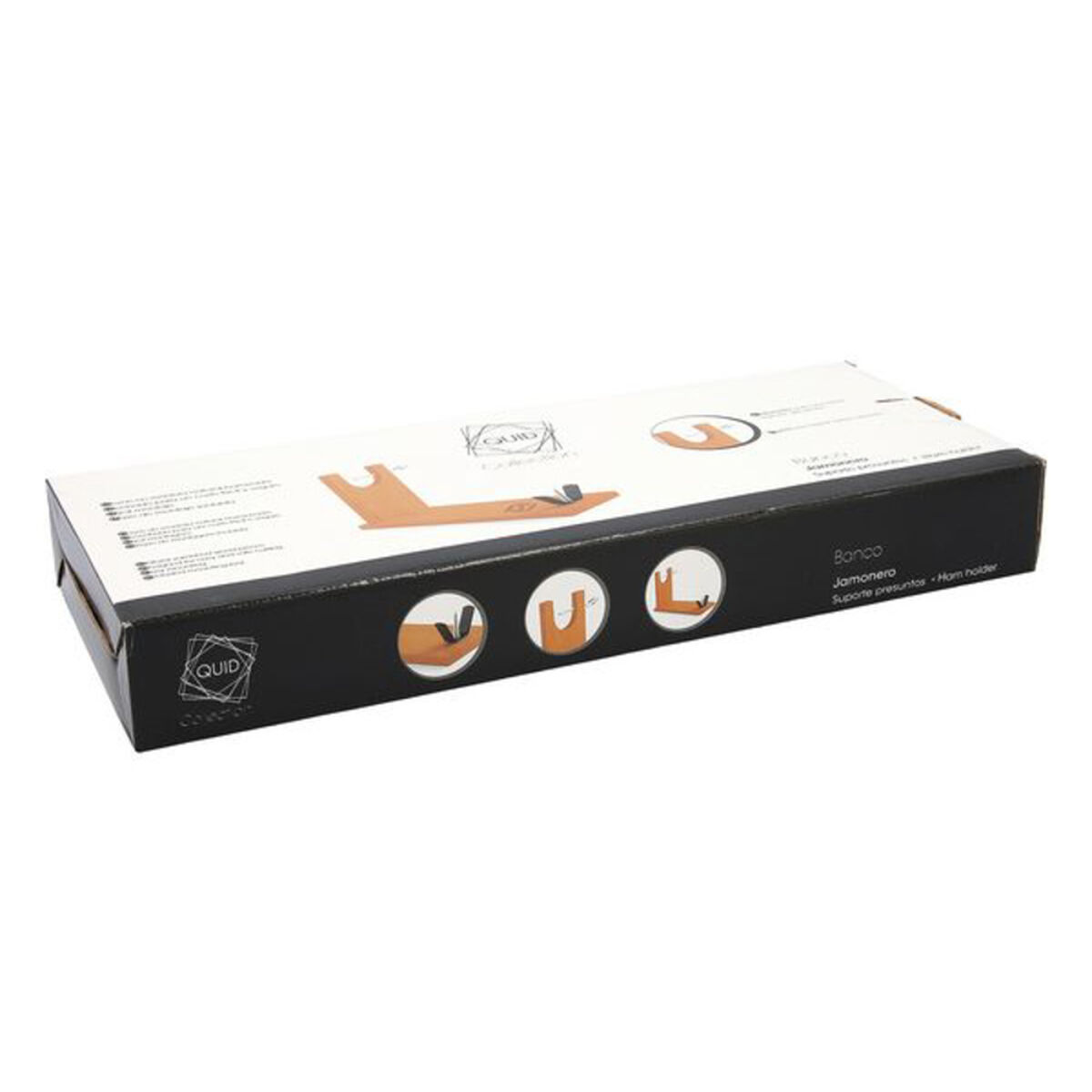 Porta Prosciutto di Legno Quid Banco Legno legno e metallo (35 x 14 x 22,5 cm) 3 S2700165_1