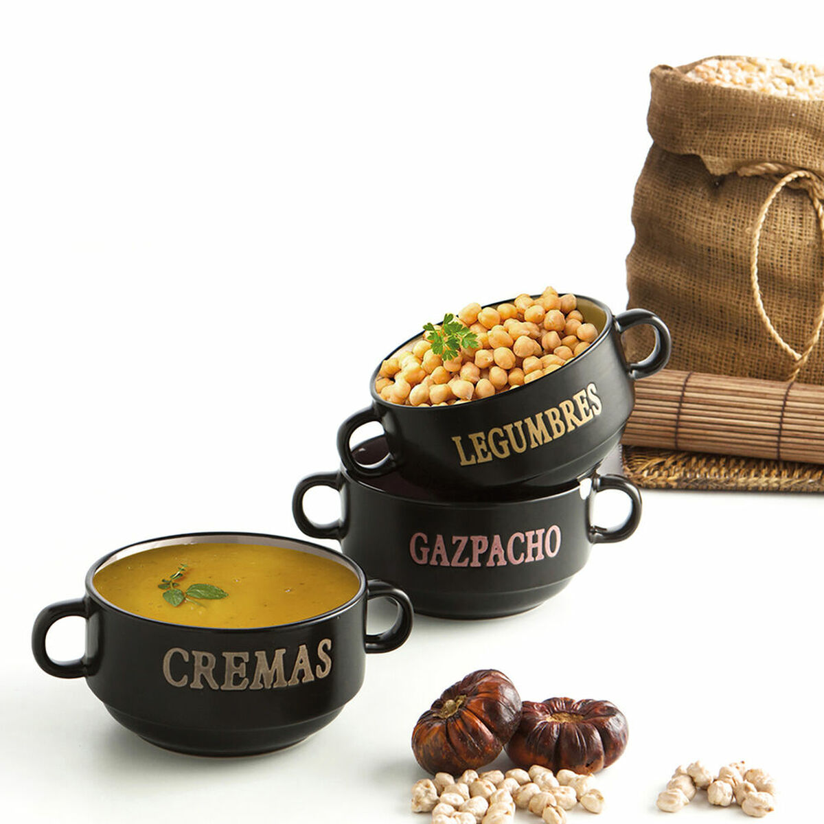 Ciotola per Aperitivi Quid Rustik Ceramica 16 x 12 x 7 cm (6 Unità) 4 S2704601_2