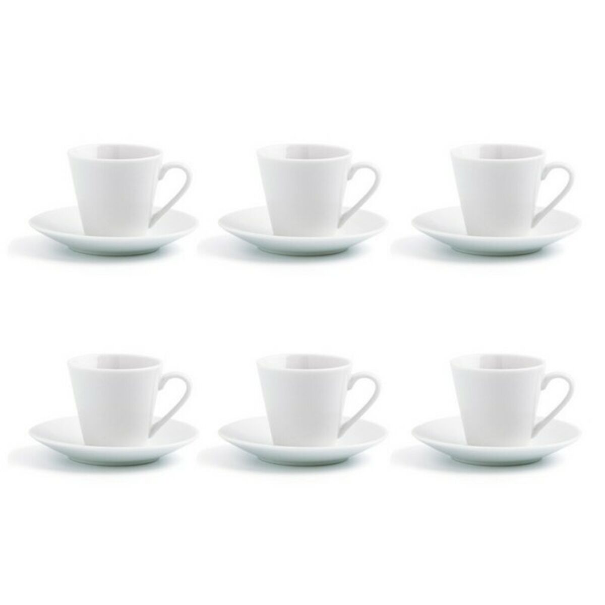 Set di Tazze da Caffè Quid Revova (12 pcs) Ceramica Trasparente 6 Unità (9 cl) 4 S2701459_2