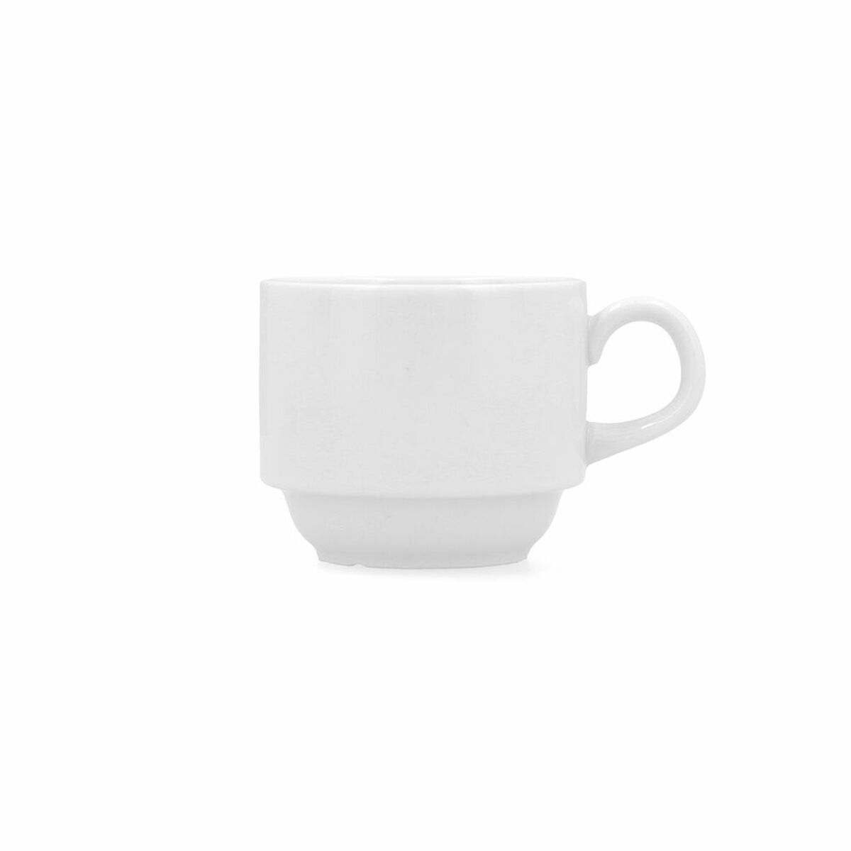 Set di Tazze da Caffè Bidasoa Glacial Bianco Ceramica 180 ml Caffè (6 Unità) 3 S2704974_1