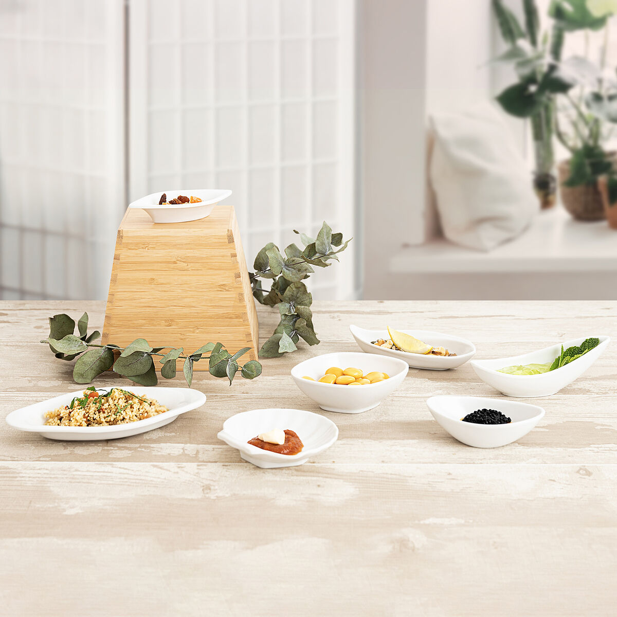 Vassoio per aperitivi Quid Select Bianco Plastica 17 x 9,5 x 2 cm (20 Unità) 3 S2711217_1