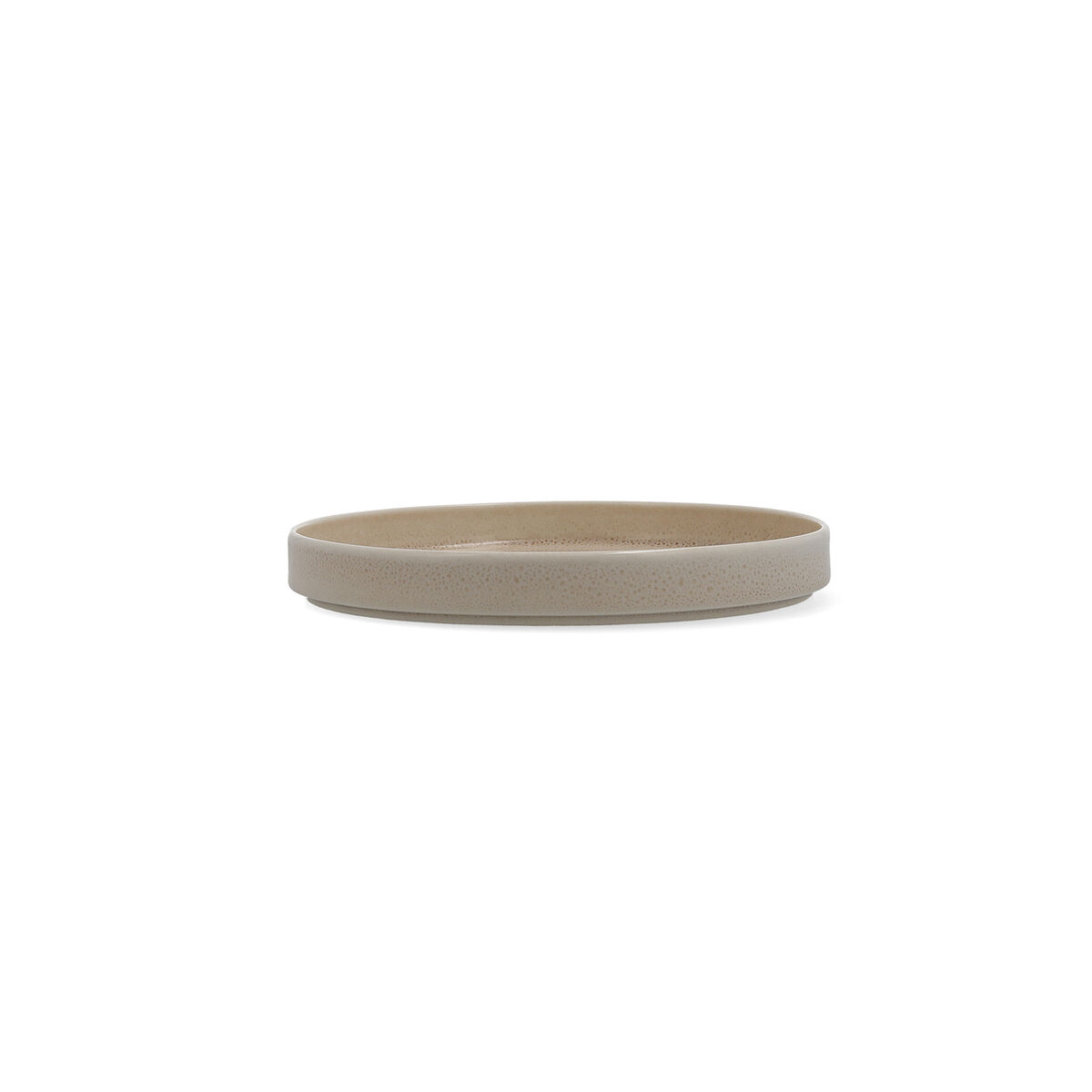 Piatto da pranzo Ariane Porous Beige Ceramica Ø 21 cm (4 Unità) 3 S2710224_1