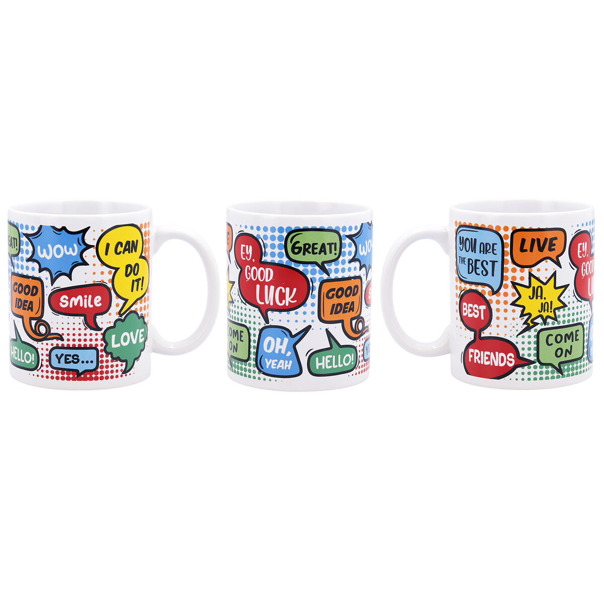 Tazza Quid Wow Fumetti Multicolore Ceramica 330 ml (12 Unità) 6 S2710706_4