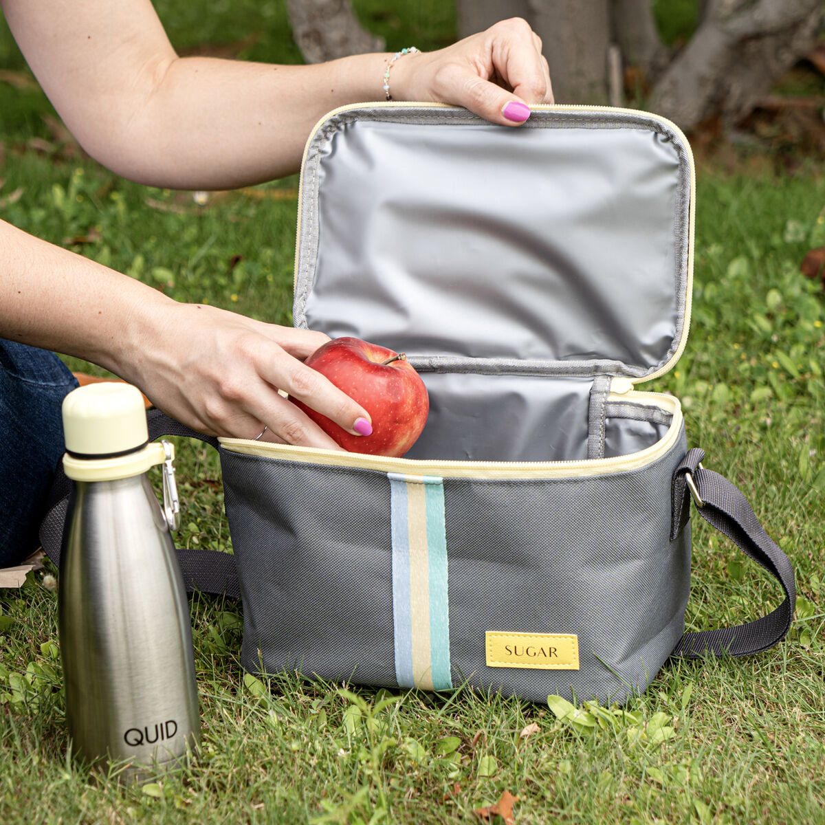 Borsa Termica Quid Sugar Portamerenda Grigio 23 x 15 x 15 cm 5 S2711259_3