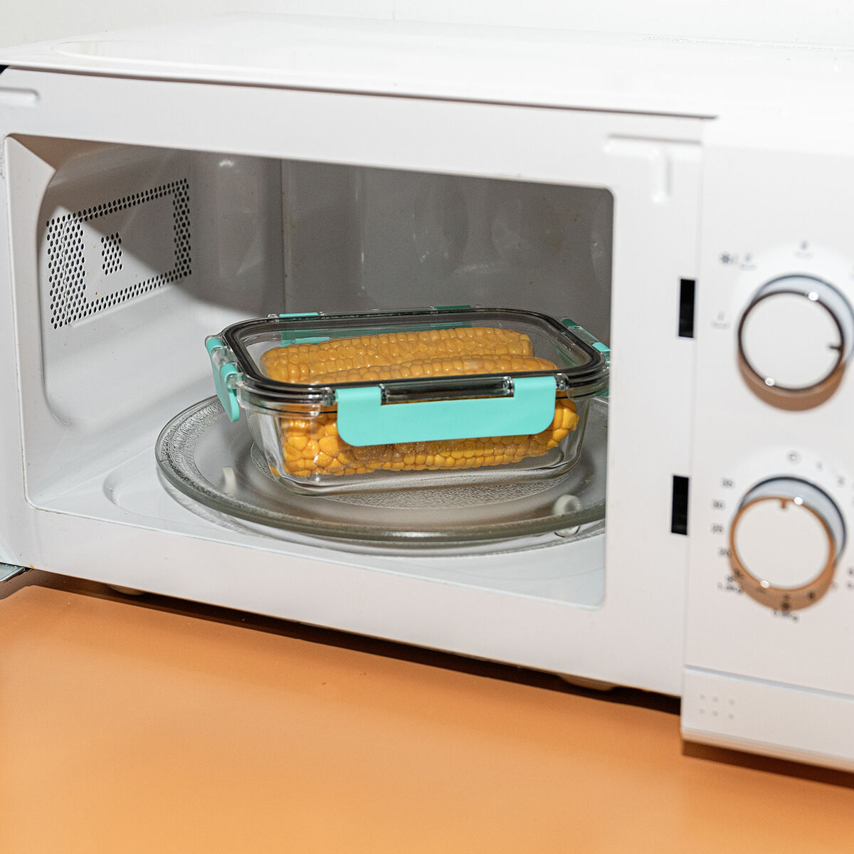 Porta pranzo Ermetico Quid Purity Rettangolare 630 ml Trasparente Vetro (12 Unità) 7 S2711173_5